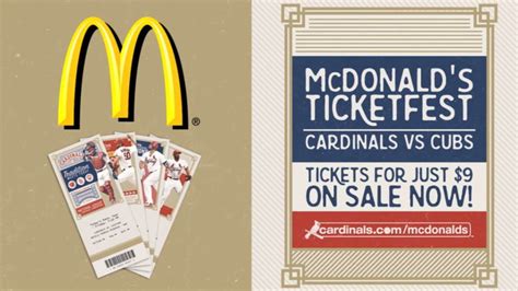 McDonald’s Ticketfest Returns for April and May Games at Busch .